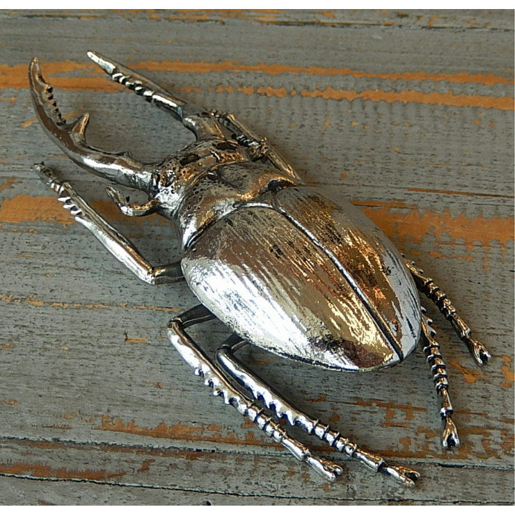 北欧雑貨 インテリア おしゃれ メタル シルバー 銀 昆虫 ノコギリクワガタ Stag beetle スタッグ ビートル ブロストコペンハーゲン METAL Broste Copenhagen 06S3