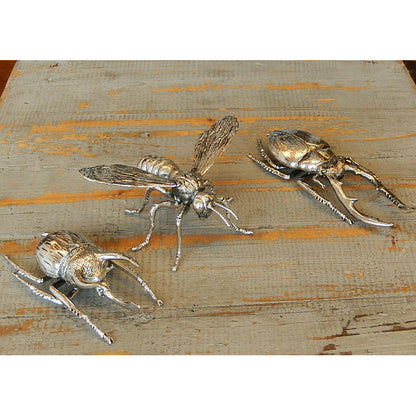 北欧雑貨 インテリア おしゃれ メタル シルバー 銀 昆虫 ノコギリクワガタ Stag beetle スタッグ ビートル ブロストコペンハーゲン METAL Broste Copenhagen 06S3