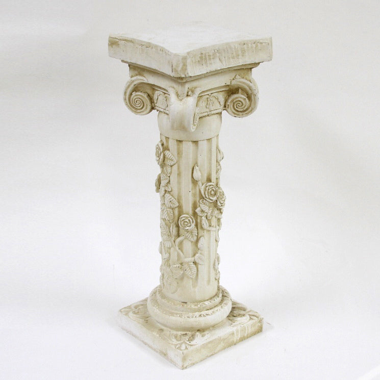 フラワースタンド 花瓶台 コラム コラムスタンド シャビーシック アンティーク調 宮殿柱 プランター 花台 人造 大理石 雑貨 姫系 輸入雑貨 119003