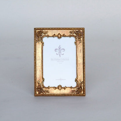 フォトフレーム 縦横兼用写真立て レキュタングラーフォトフレーム アンティーク風 写真額 写真立て 金 ゴールドフォトフレーム アンティーク調 1383013GD