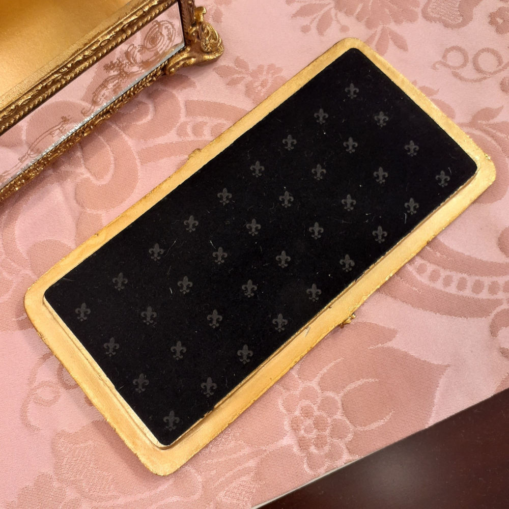 ボックス BOX ミラーボックス 宝箱 小物入れ スモールボックス 雑貨 アクセサリーボックス アンティーク風ボックス 収納箱 インテリア雑貨 ゴールド 1383015GD