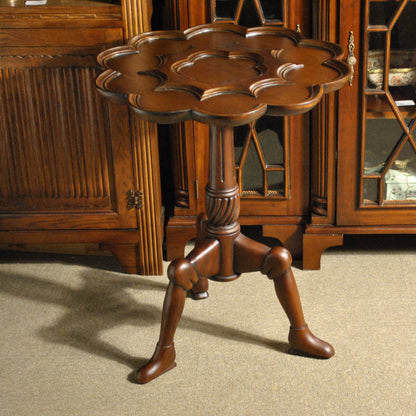 ロータステーブル ティーテーブル テーブル サイドテーブル ランプテーブル マホガニー家具 アンティーク風家具 アンティーク調 マホガニー無垢材 160014