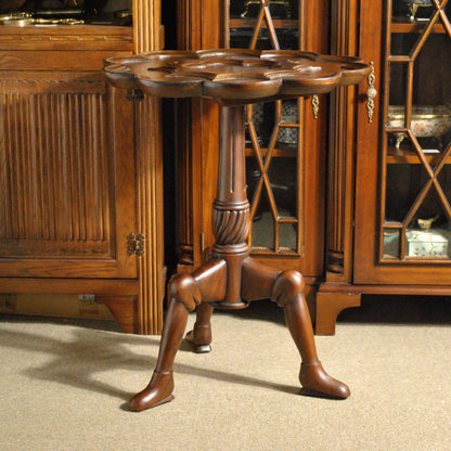 ロータステーブル ティーテーブル テーブル サイドテーブル ランプテーブル マホガニー家具 アンティーク風家具 アンティーク調 マホガニー無垢材 160014