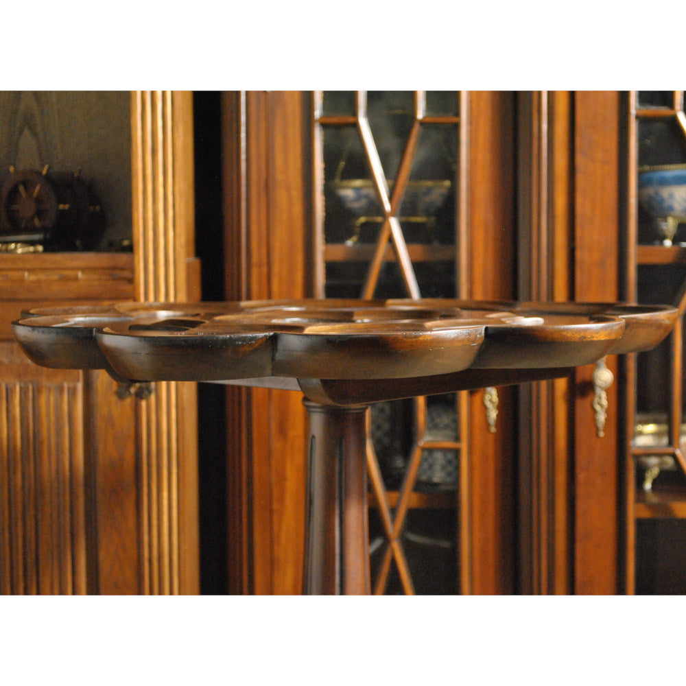 ロータステーブル ティーテーブル テーブル サイドテーブル ランプテーブル マホガニー家具 アンティーク風家具 アンティーク調 マホガニー無垢材 160014