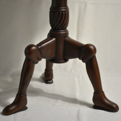 ロータステーブル ティーテーブル テーブル サイドテーブル ランプテーブル マホガニー家具 アンティーク風家具 アンティーク調 マホガニー無垢材 160014