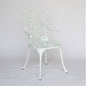 ガーデンアームチェア アームチェア ガーデニングアームチェア アンティーク風ガーデンアームチェア 白いアームチェア アームチェア アルミニウム製 245003