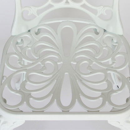 ガーデンアームチェア アームチェア ガーデニングアームチェア アンティーク風ガーデンアームチェア 白いアームチェア アームチェア アルミニウム製 245003