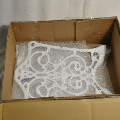 ガーデンアームチェア アームチェア ガーデニングアームチェア アンティーク風ガーデンアームチェア 白いアームチェア アームチェア アルミニウム製 245003