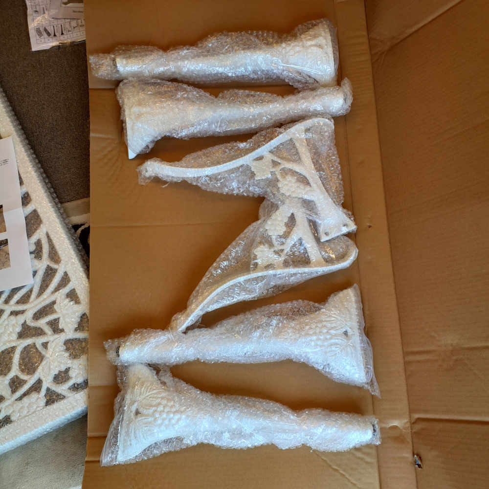 ベンチ ガーデンベンチ ガーデンチェア 2人掛け椅子 アームチェア アンティーク風ガーデン家具 アームベンチ アルミニウム製ガーデンベンチ 245005