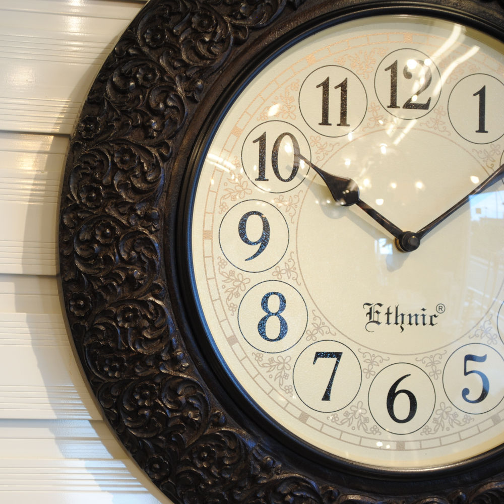 時計 壁掛け時計 掛時計 オシャレ おしゃれ ウォールクロック ウォール クロック 丸型時計 EthnicClockMakerts