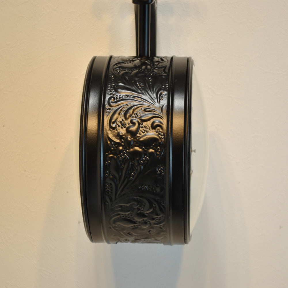 時計 駅舎時計 両面文字盤時計 壁掛け時計 掛時計 両面時計 オシャレ おしゃれ ステーションクロック ウォールクロック クロック EthnicClockMakerts 306010BK