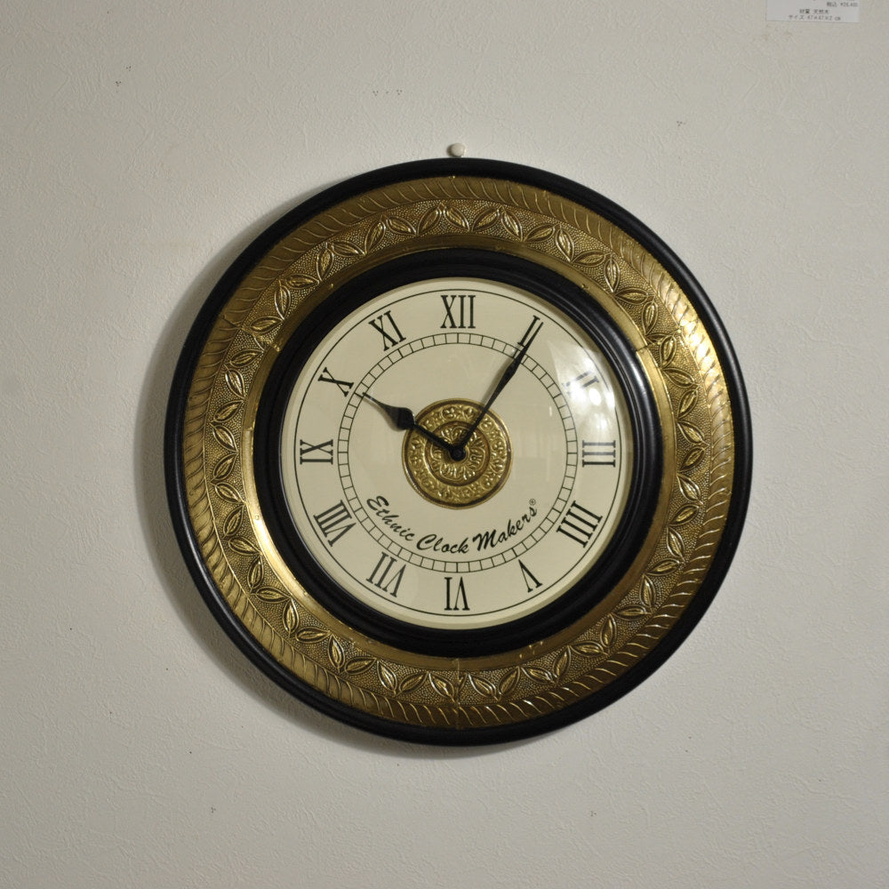 時計 壁掛け時計 掛時計 オシャレ おしゃれ ウォールクロック ウォール クロック 丸型時計 EthnicClockMakerts 306017