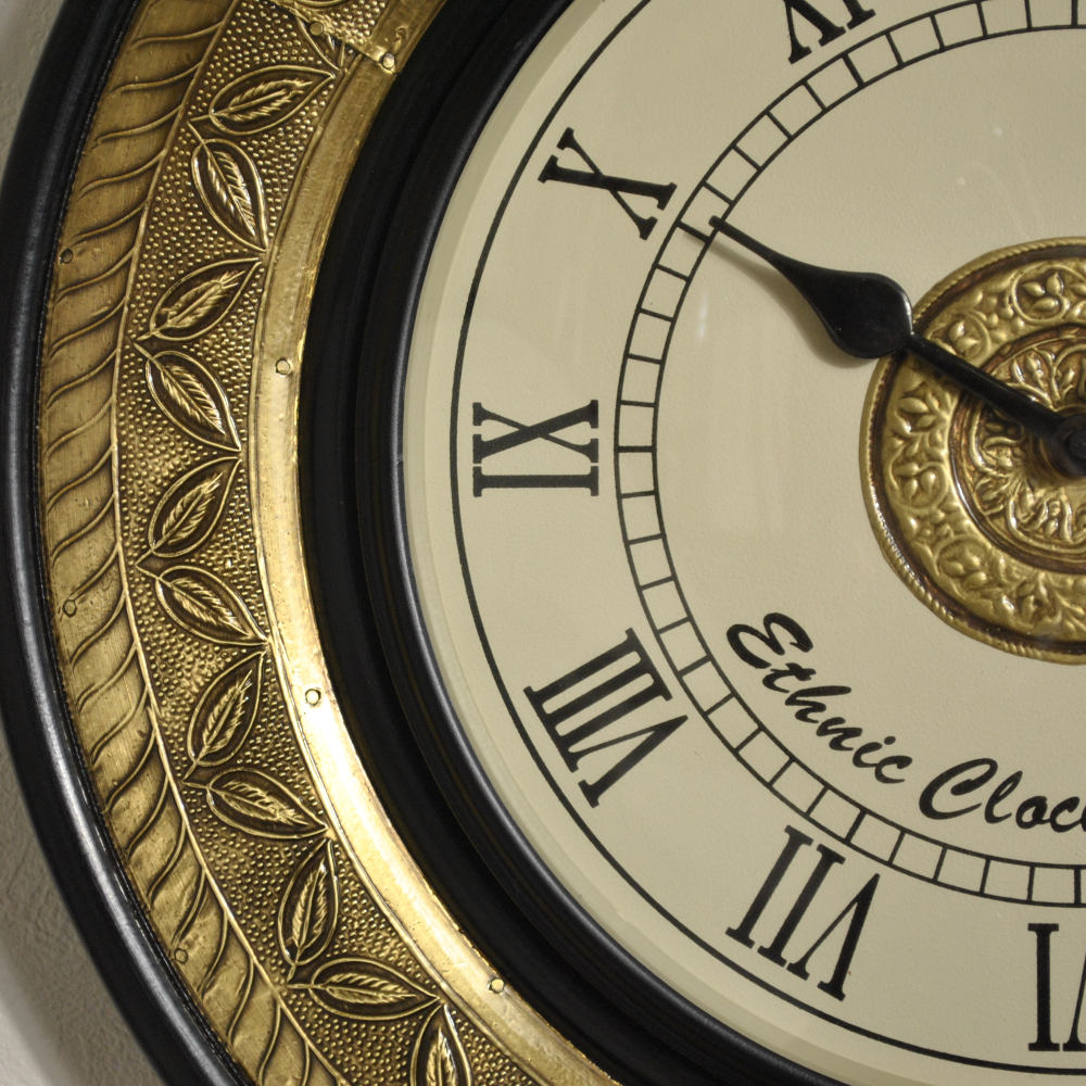 時計 壁掛け時計 掛時計 オシャレ おしゃれ ウォールクロック ウォール クロック 丸型時計 EthnicClockMakerts 306017