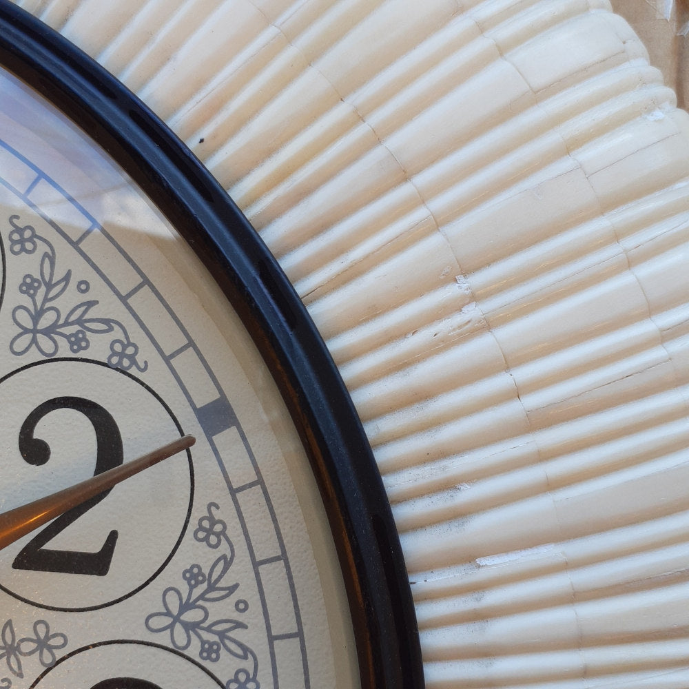 時計 掛時計 ウォールクロック 丸 象嵌 BONE ボーン Ethnic clock Makerts エスニック クロック マーケット 0328018 クラシック