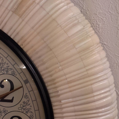 時計 掛時計 ウォールクロック 丸 象嵌 BONE ボーン Ethnic clock Makerts エスニック クロック マーケット 0328018 クラシック