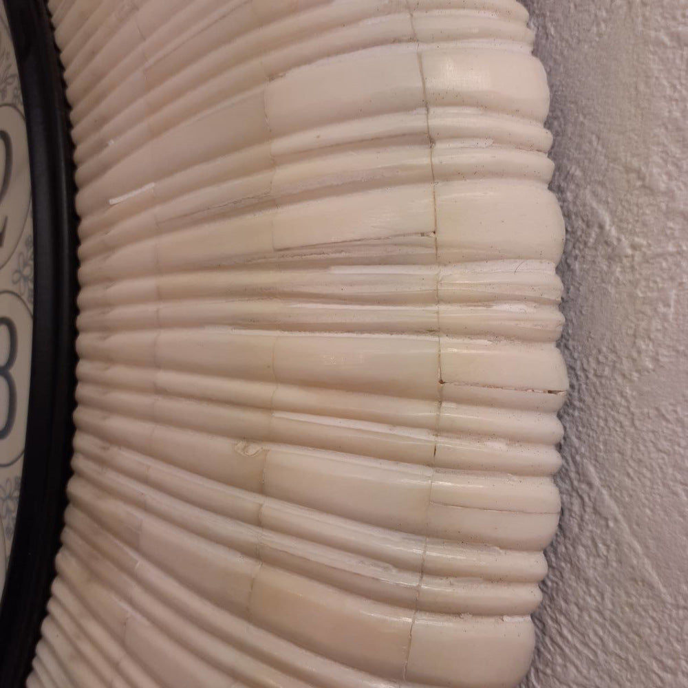 時計 掛時計 ウォールクロック 丸 象嵌 BONE ボーン Ethnic clock Makerts エスニック クロック マーケット 0328018 クラシック