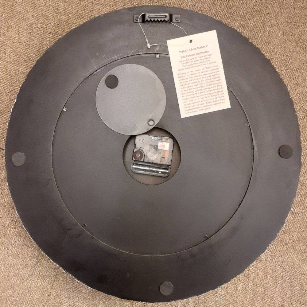 時計 掛時計 ウォールクロック 丸 象嵌 BONE ボーン Ethnic clock Makerts エスニック クロック マーケット 0328018 クラシック