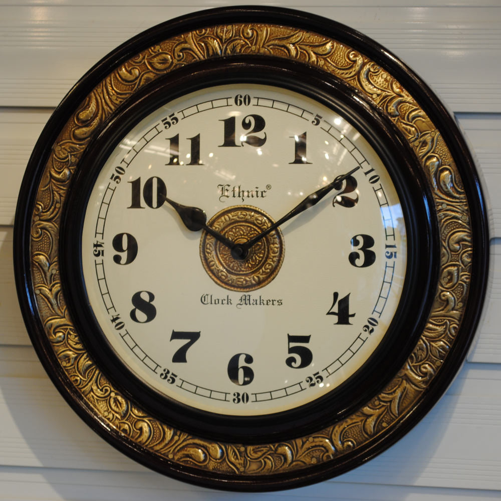 時計 壁掛け時計 掛時計 オシャレ おしゃれ ウォールクロック ウォール クロック 丸型時計 EthnicClockMakerts 306023