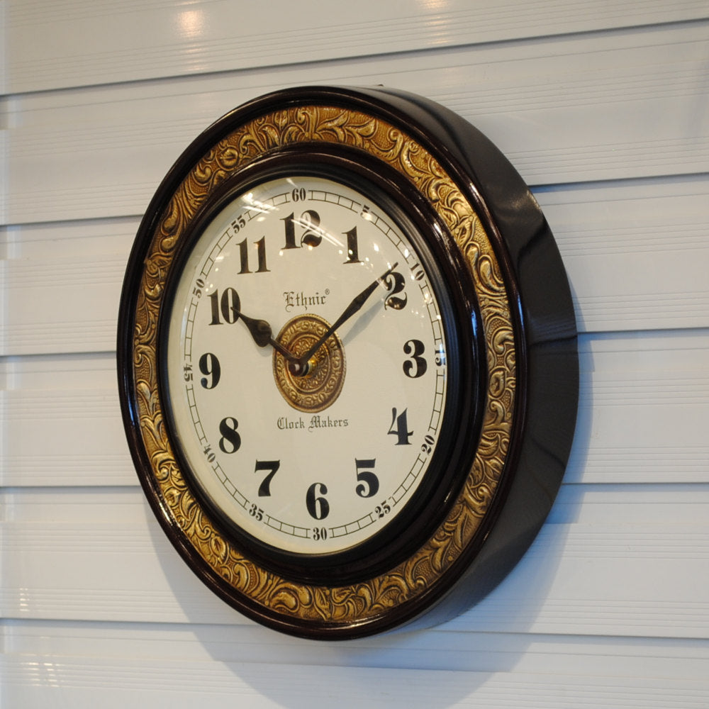 時計 壁掛け時計 掛時計 オシャレ おしゃれ ウォールクロック ウォール クロック 丸型時計 EthnicClockMakerts 306023