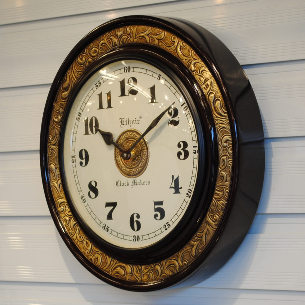 時計 壁掛け時計 掛時計 オシャレ おしゃれ ウォールクロック ウォール クロック 丸型時計 EthnicClockMakerts 306023
