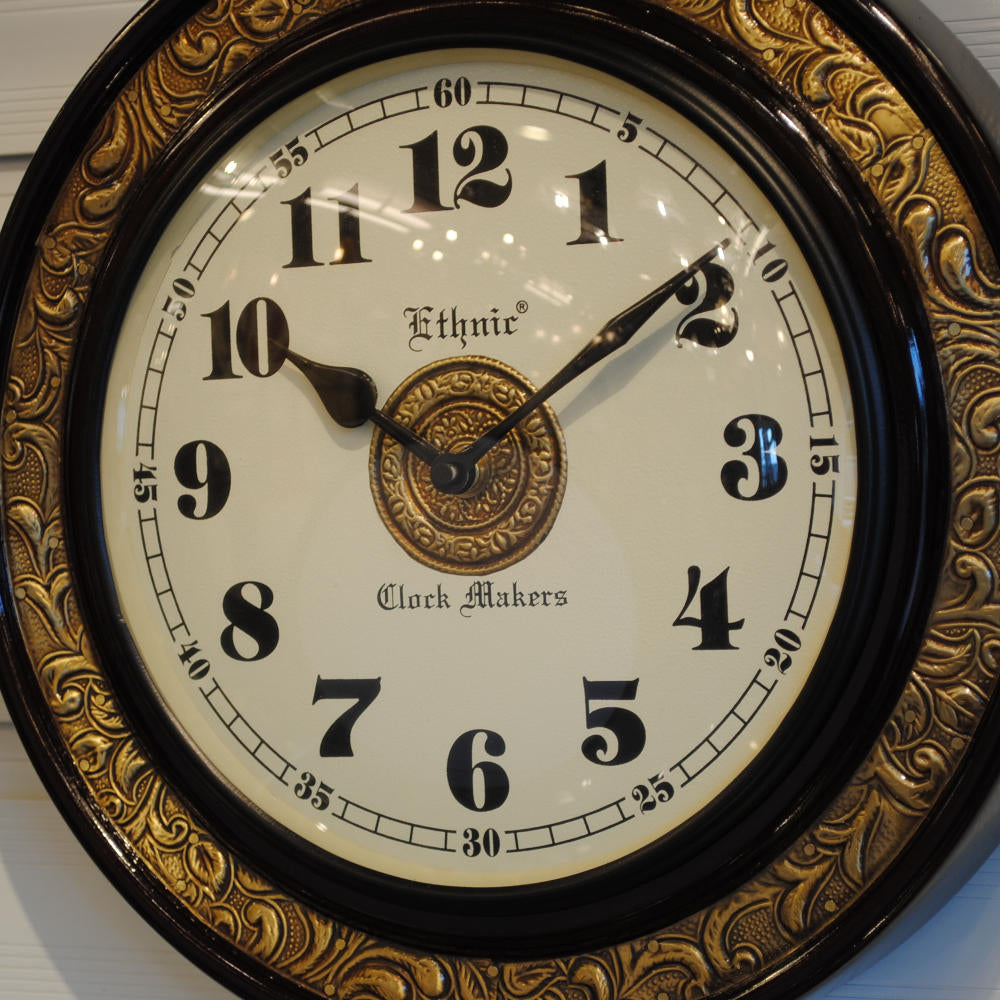 時計 壁掛け時計 掛時計 オシャレ おしゃれ ウォールクロック ウォール クロック 丸型時計 EthnicClockMakerts 306023