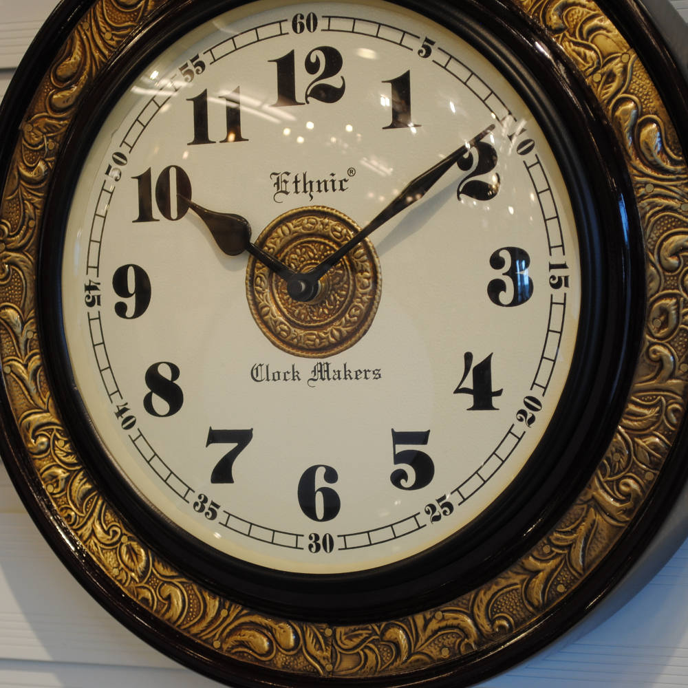 時計 壁掛け時計 掛時計 オシャレ おしゃれ ウォールクロック ウォール クロック 丸型時計 EthnicClockMakerts 306023