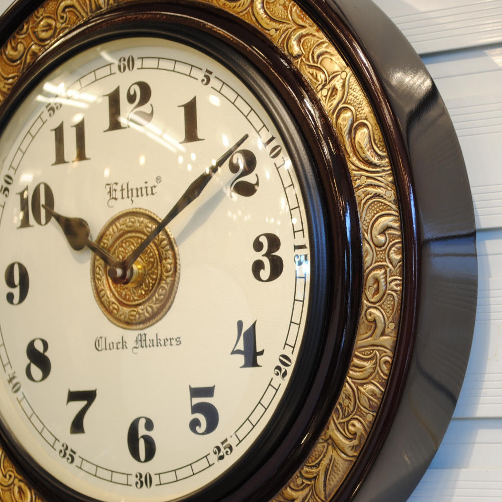 時計 壁掛け時計 掛時計 オシャレ おしゃれ ウォールクロック ウォール クロック 丸型時計 EthnicClockMakerts 306023