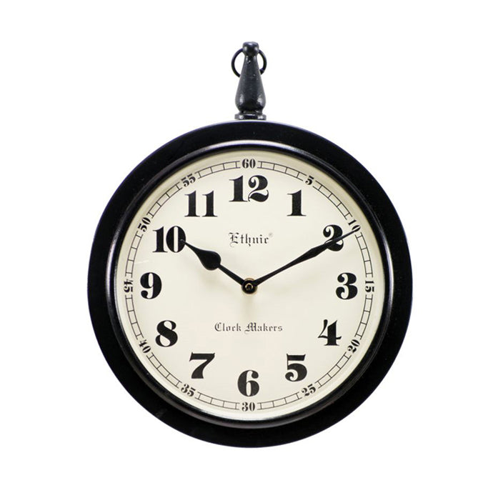 時計 掛時計 おしゃれ ウォール クロック アンティーク クラシック アイアン 丸 Ethnic clock Makerts エスニック クロック マーケット 306024