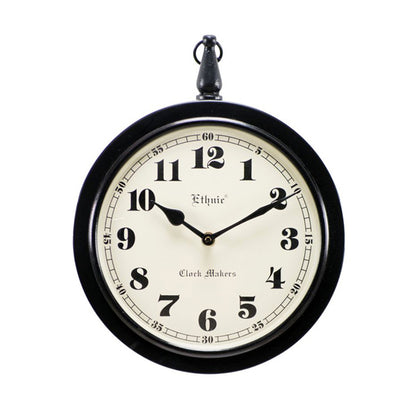 時計 掛時計 おしゃれ ウォール クロック アンティーク クラシック アイアン 丸 Ethnic clock Makerts エスニック クロック マーケット 306024