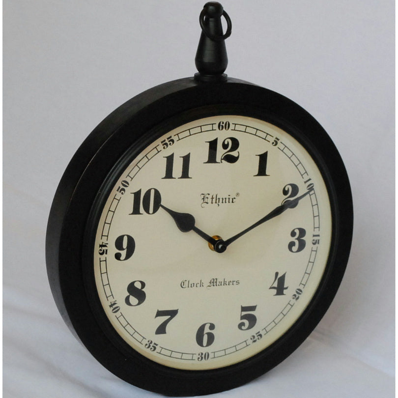 時計 掛時計 おしゃれ ウォール クロック アンティーク クラシック アイアン 丸 Ethnic clock Makerts エスニック クロック マーケット 306024