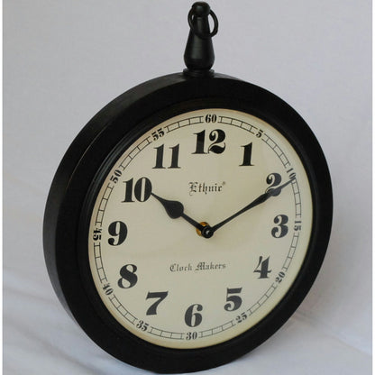 時計 掛時計 おしゃれ ウォール クロック アンティーク クラシック アイアン 丸 Ethnic clock Makerts エスニック クロック マーケット 306024