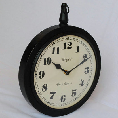 時計 掛時計 おしゃれ ウォール クロック アンティーク クラシック アイアン 丸 Ethnic clock Makerts エスニック クロック マーケット 306024