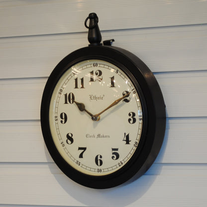 時計 掛時計 おしゃれ ウォール クロック アンティーク クラシック アイアン 丸 Ethnic clock Makerts エスニック クロック マーケット 306024