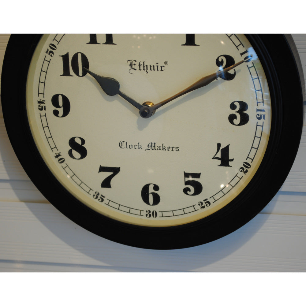 時計 掛時計 おしゃれ ウォール クロック アンティーク クラシック アイアン 丸 Ethnic clock Makerts エスニック クロック マーケット 306024