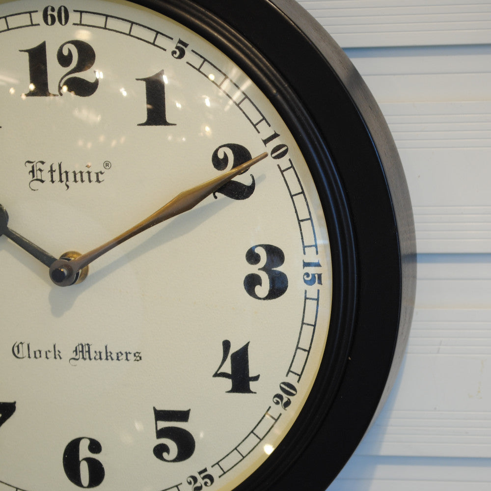 時計 掛時計 おしゃれ ウォール クロック アンティーク クラシック アイアン 丸 Ethnic clock Makerts エスニック クロック マーケット 306024