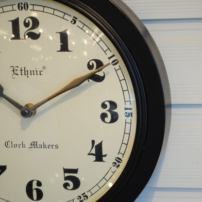 時計 掛時計 おしゃれ ウォール クロック アンティーク クラシック アイアン 丸 Ethnic clock Makerts エスニック クロック マーケット 306024