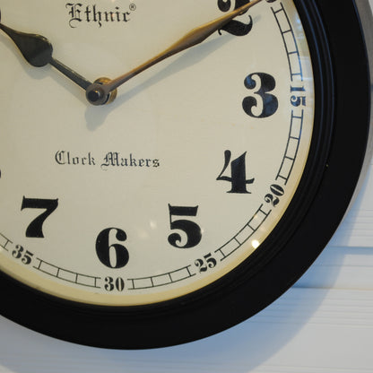 時計 掛時計 おしゃれ ウォール クロック アンティーク クラシック アイアン 丸 Ethnic clock Makerts エスニック クロック マーケット 306024