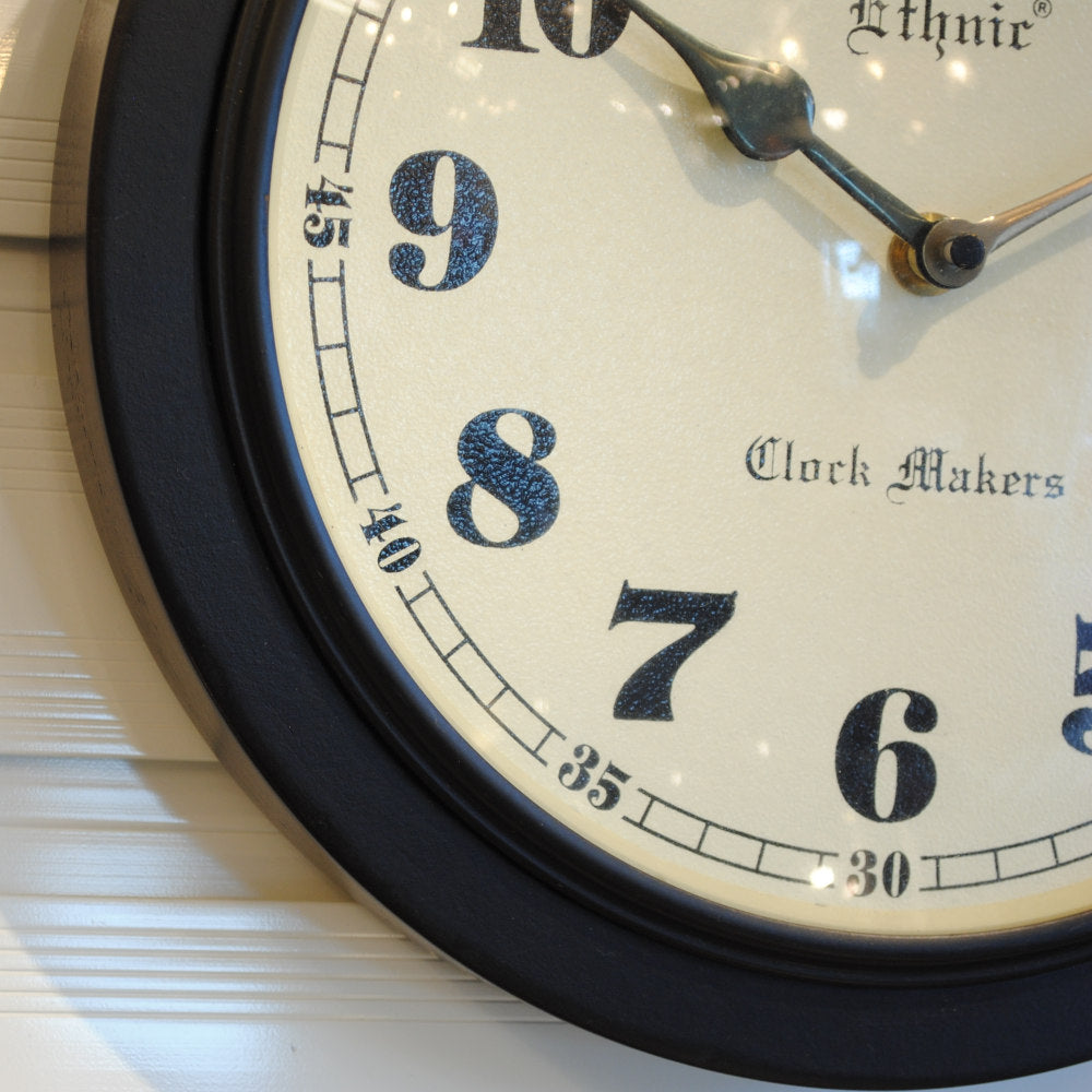 時計 掛時計 おしゃれ ウォール クロック アンティーク クラシック アイアン 丸 Ethnic clock Makerts エスニック クロック マーケット 306024