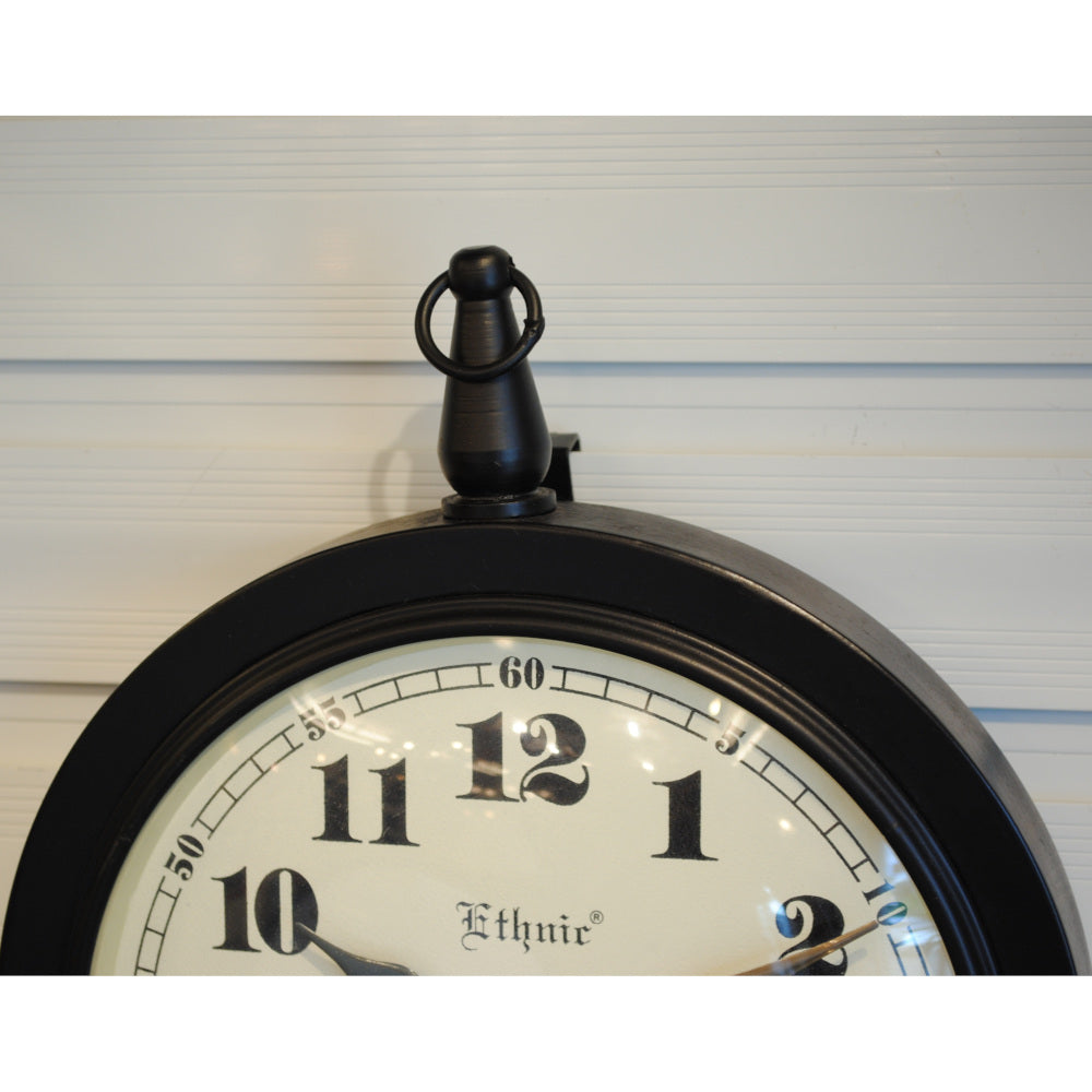 時計 掛時計 おしゃれ ウォール クロック アンティーク クラシック アイアン 丸 Ethnic clock Makerts エスニック クロック マーケット 306024