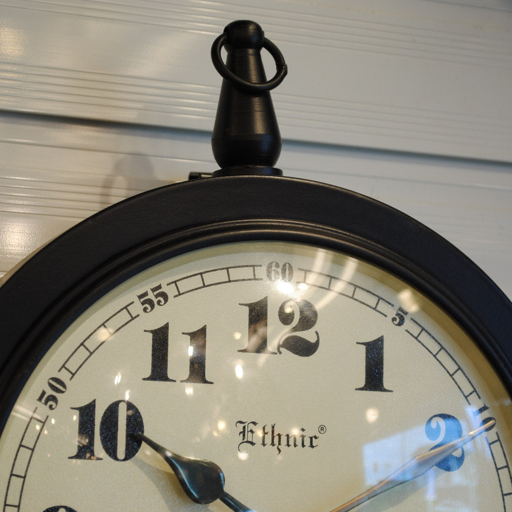 時計 掛時計 おしゃれ ウォール クロック アンティーク クラシック アイアン 丸 Ethnic clock Makerts エスニック クロック マーケット 306024