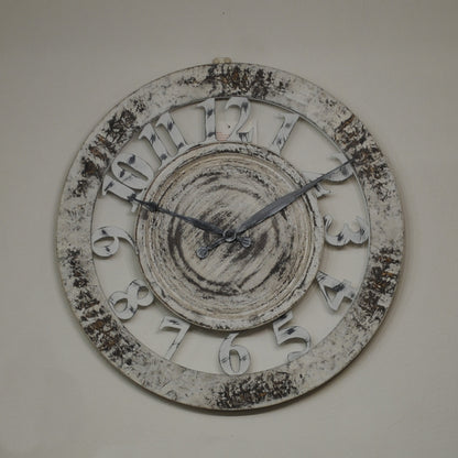 時計 壁掛け時計 オシャレ 丸 アンティーク風 掛時計 スケルトン カフェ クラシック ウォールクロック EthnicClockMakerts 306028