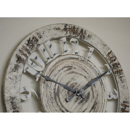 時計 壁掛け時計 オシャレ 丸 アンティーク風 掛時計 スケルトン カフェ クラシック ウォールクロック EthnicClockMakerts 306028