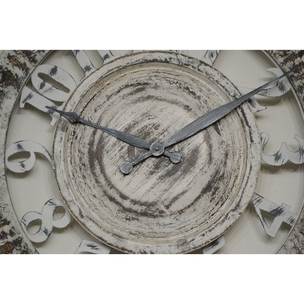 時計 壁掛け時計 オシャレ 丸 アンティーク風 掛時計 スケルトン カフェ クラシック ウォールクロック EthnicClockMakerts 306028