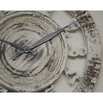 時計 壁掛け時計 オシャレ 丸 アンティーク風 掛時計 スケルトン カフェ クラシック ウォールクロック EthnicClockMakerts 306028