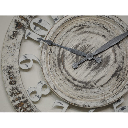 時計 壁掛け時計 オシャレ 丸 アンティーク風 掛時計 スケルトン カフェ クラシック ウォールクロック EthnicClockMakerts 306028