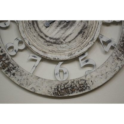 時計 壁掛け時計 オシャレ 丸 アンティーク風 掛時計 スケルトン カフェ クラシック ウォールクロック EthnicClockMakerts 306028