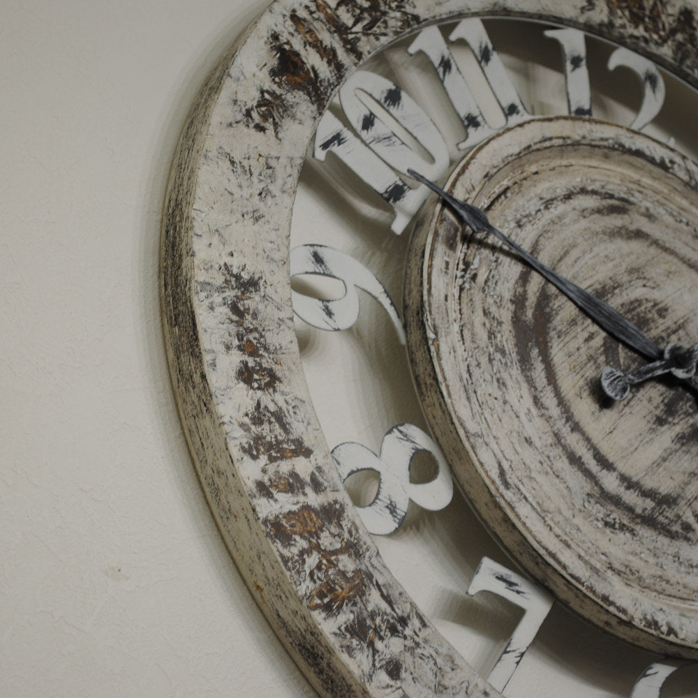 時計 壁掛け時計 オシャレ 丸 アンティーク風 掛時計 スケルトン カフェ クラシック ウォールクロック EthnicClockMakerts 306028