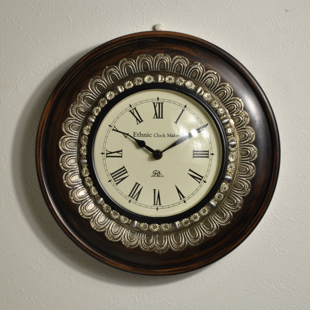 時計 壁掛け時計 掛時計 オシャレ おしゃれ ウォールクロック ウォール クロック 丸型時計 EthnicClockMakerts 306037