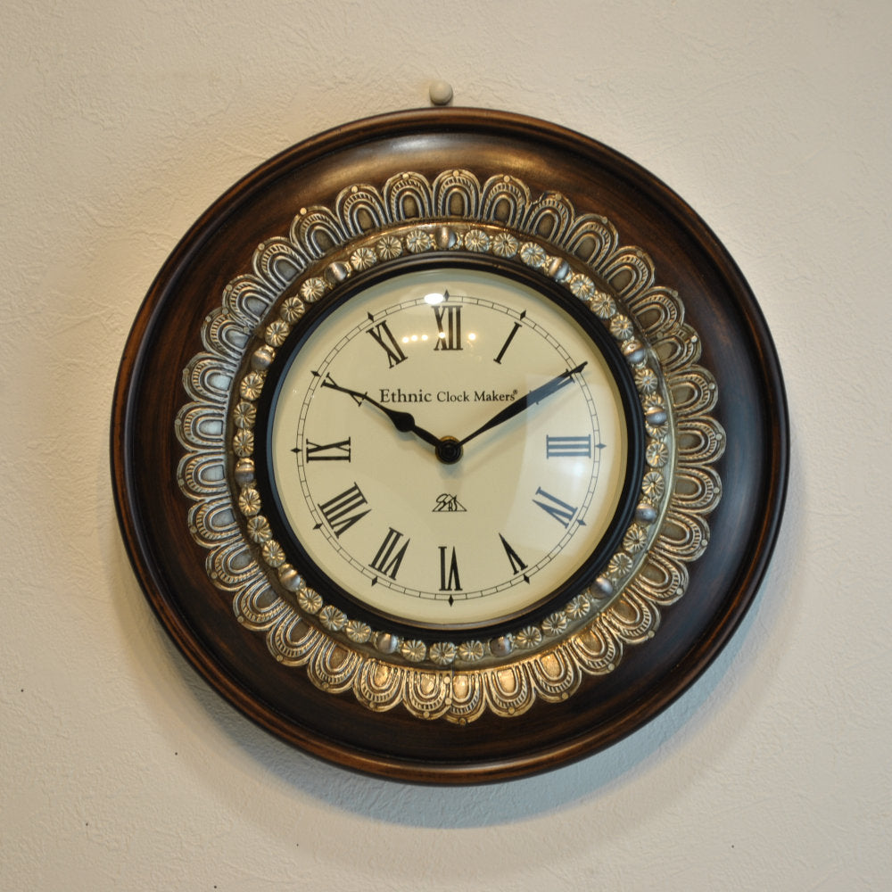 時計 壁掛け時計 掛時計 オシャレ おしゃれ ウォールクロック ウォール クロック 丸型時計 EthnicClockMakerts 306037