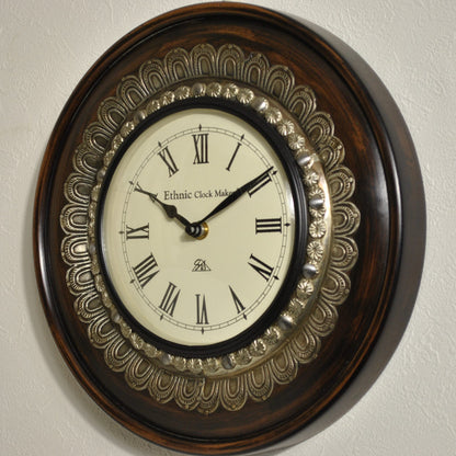 時計 壁掛け時計 掛時計 オシャレ おしゃれ ウォールクロック ウォール クロック 丸型時計 EthnicClockMakerts 306037